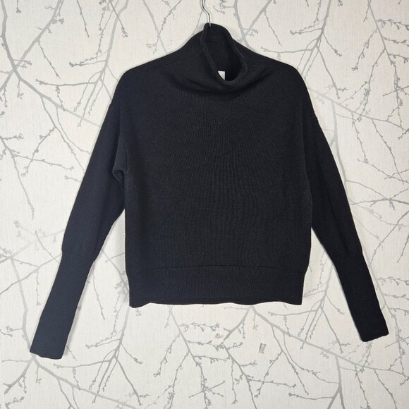 Wilfred Black 100% Merino Wool Mockneck Cyprie Sweater - Picture 2 of 9